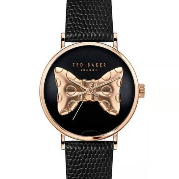 Ted Baker Women’s Phylipa Iconic Watch Black/Rosegold - Picture 2 of 12